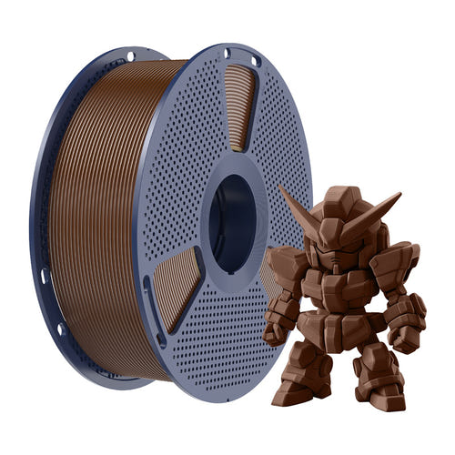 SUNLU PLA+ 2.0 - Filament 3D renforcé 1,75 mm 1 kg (marron café) : impression