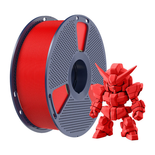 SUNLU PLA+ 2.0 - Filament 3D renforcé 1,75 mm 1 kg (rouge) : impression