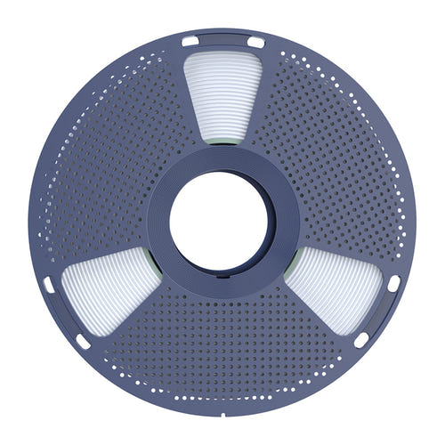 SUNLU PLA+ High-Speed - Filament 3D rapide et robuste 1,75 mm 1 kg (blanc) : HS blanc détail filament