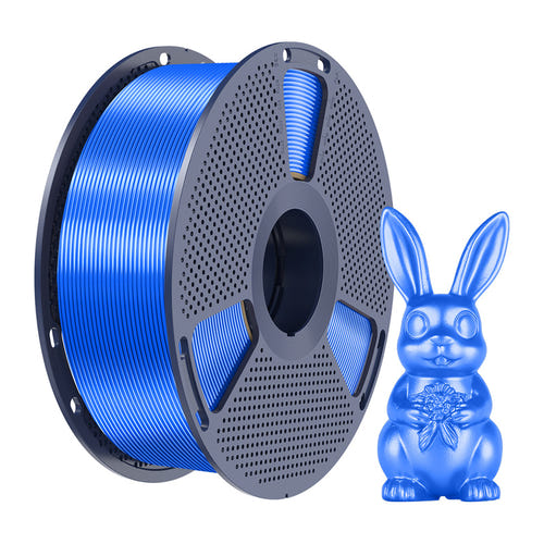 SUNLU PLA+ Silk - Filament 3D brillant soyeux 1,75 mm 1 kg (bleu) : impression