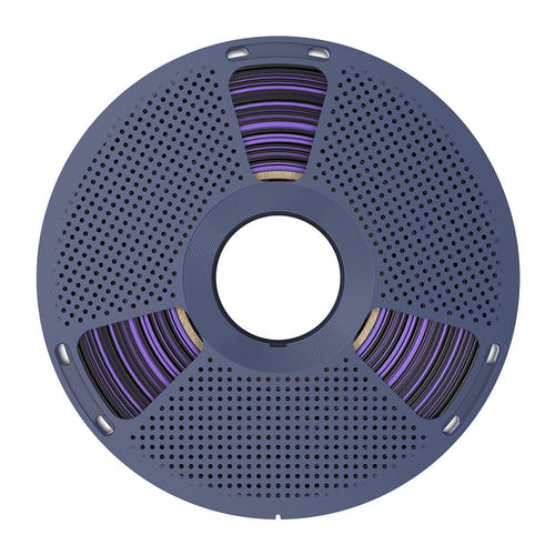 SUNLU PLA+ Silk Dual Color - Filament 3D bicolore 1,75 mm 1 kg (noir et violet) : détail filament