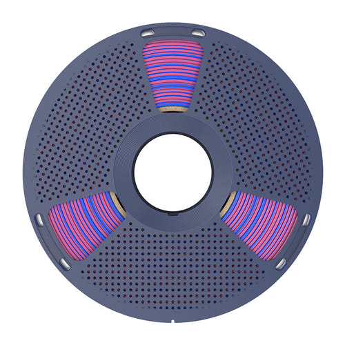 SUNLU PLA+ Silk Dual Color - Filament 3D bicolore 1,75 mm 1 kg (rouge et bleu) : détail filament