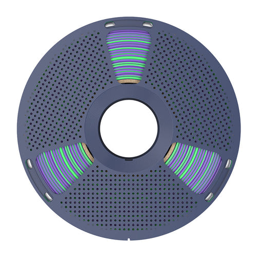 SUNLU PLA+ Silk Dual Color - Filament 3D bicolore 1,75 mm 1 kg (vert et violet) : détail filament