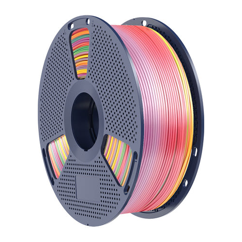 SUNLU PLA+ Silk Rainbow - Filament 3D arc-en-ciel soyeux 1,75 mm 1 kg (dégradé 01) : détail filament