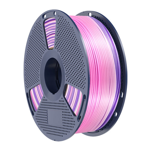 SUNLU PLA+ Silk Rainbow - Filament 3D arc-en-ciel soyeux 1,75 mm 1 kg (dégradé 03) : détail filament