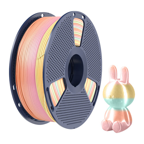 SUNLU PLA+ Silk Rainbow - Filament 3D arc-en-ciel soyeux 1,75 mm 1 kg (dégradé 05) : impression