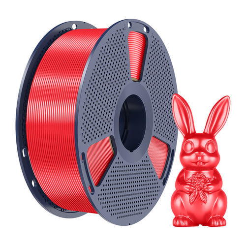 SUNLU PLA+ Silk - Filament 3D brillant soyeux 1,75 mm 1 kg (rouge) : impression