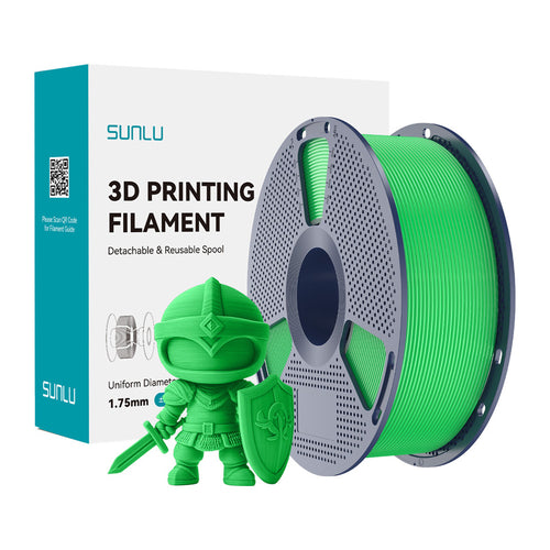 SUNLU PLA+ - Filament 3D robuste 1,75 mm 1 kg (vert) : bobine