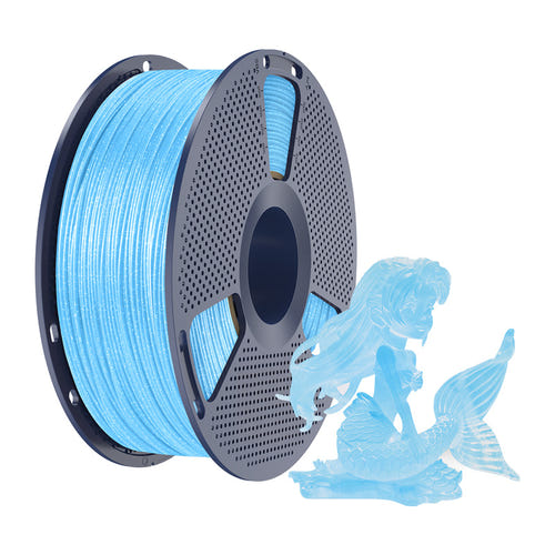 SUNLU PLA Twinkling - Filament 3D pailleté 1,75 mm 1 kg (bleu brillant) : scintillant