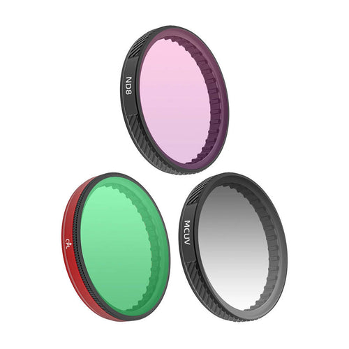 Sunnylife - Kit 3 filtres MCUV + CPL + ND8 OA5-FI905 pour DJI Osmo Action 5 Pro/4/3