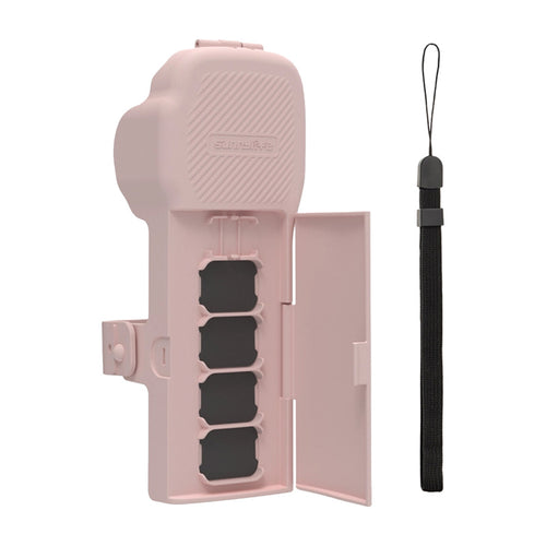 Sunnylife - Étui de protection OP3-K019 avec sangle et dragonne pour DJI Osmo Pocket 3 (rose)