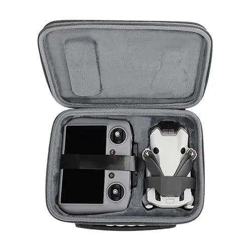 Sunnylife - Étui N4P-B697 pour DJI Mini 4 Pro et radiocommande : intérieur deux compartiments