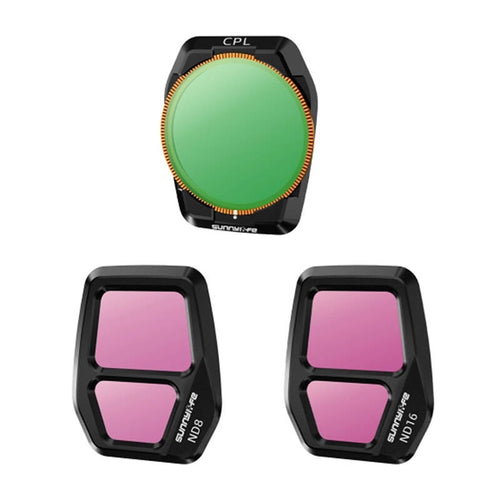 Sunnylife - Set de 3 filtres CPL, ND8, ND16 A3S-FI925 pour DJI Air 3S
