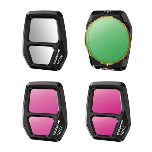 Sunnylife - Set de 4 filtres MCUV, CPL, ND32, ND64 A3S-FI928 pour DJI Air 3S