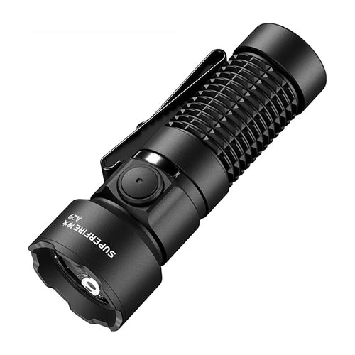 Superfire A29 - Lampe torche USB-C rechargeable compacte : noire
