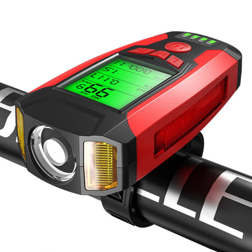 Superfire BM01 - éclairage vélo 4 en 1 avec klaxon 130 dB et compteur - visuel 1