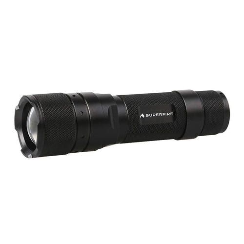 Superfire F3-L2 - Lampe torche 570 lm avec zoom, portée 260 m : détail