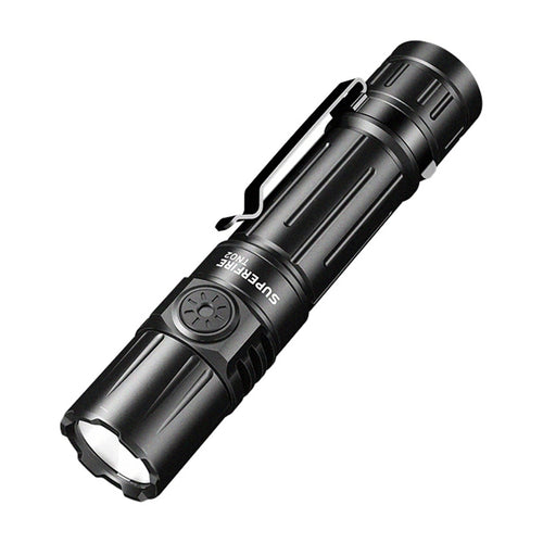 Superfire TN02 - Lampe torche 1800 lm USB-C, mode Moonlight : noire