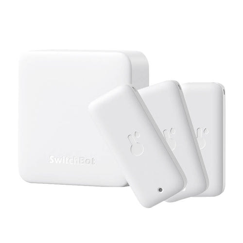 SwitchBot Hub Mini - kit avec 3 thermo-hygromètres d'extérieur : capteurs
