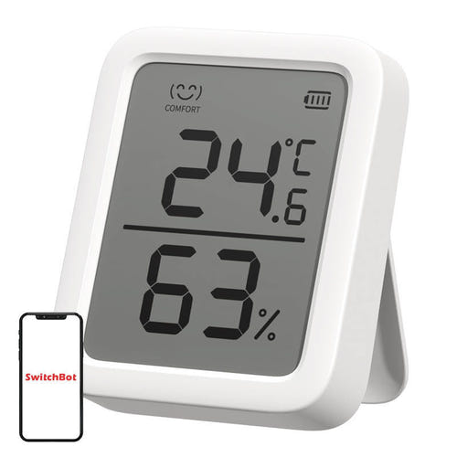 SwitchBot Meter Plus - Thermomètre-hygromètre à grand écran : face