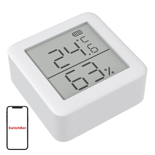 SwitchBot Meter - Thermomètre-hygromètre connecté : face