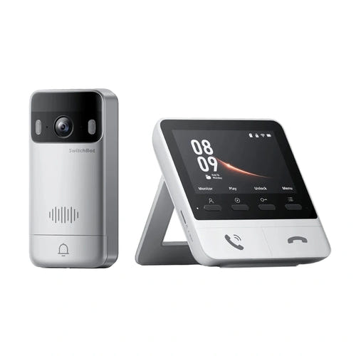 SwitchBot Video Doorbell - sonnette vidéo connectée avec moniteur intérieur : vue détail