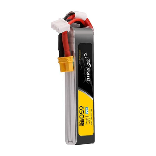Tattu - Batterie LiPo HV 2S 650 mAh 95C 7,6 V XT30 Long-Pack : format connecteur XT30