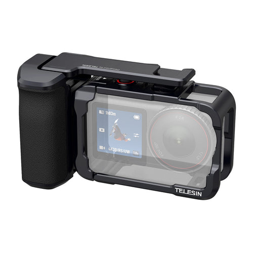Telesin S6-FMS-36-TDJ - Boîtier aluminium avec poignée pour DJI Osmo Action 6