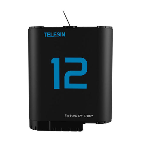 Telesin S0-ECB-02-TGP - Batterie 1750 mAh bleue pour GoPro Hero 12 / 11 / 10 / 9 (vue 1)