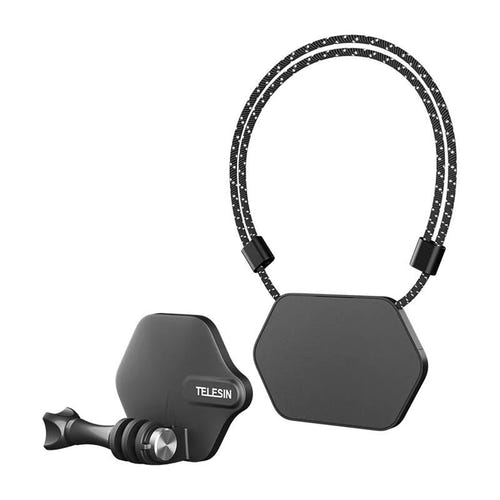 Telesin TE-MMK-002 - Set de fixation magnétique tour de cou pour caméra d'action