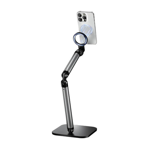 Telesin PCS46-BM - Support de bureau magnétique pour smartphone : bras articulé vue plongeante