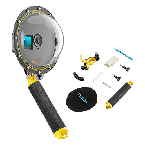 Telesin OA-DMP-001 - Caisson dôme étanche 30 m pour DJI Osmo Action 3 / 4 / 5 (vue 1)