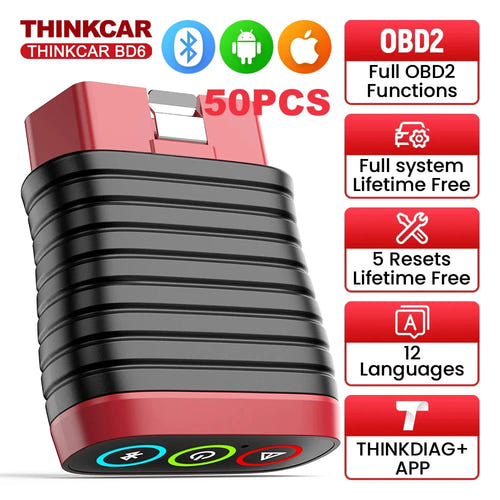THINKCAR BD6 - lot de 50 outils de diagnostic OBD2 Bluetooth - visuel 1