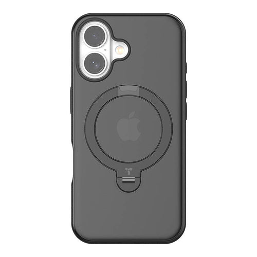 Torras Ostand Spin - coque avec anneau béquille pour iPhone 16 Plus, noire