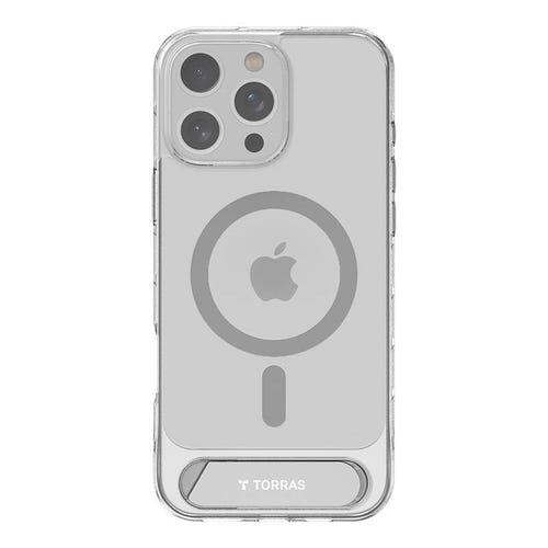 Torras Pstand Series - Coque iPhone 16 Pro Max transparente MagSafe : transparent