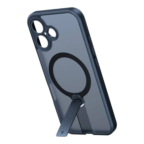 Torras Pstand Spin - Coque iPhone 16 avec béquille rotative, noire : noir (vue 2)