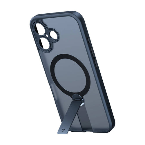 Torras Pstand Spin - Coque iPhone 16 Plus avec béquille rotative, noire : noir (vue 1)