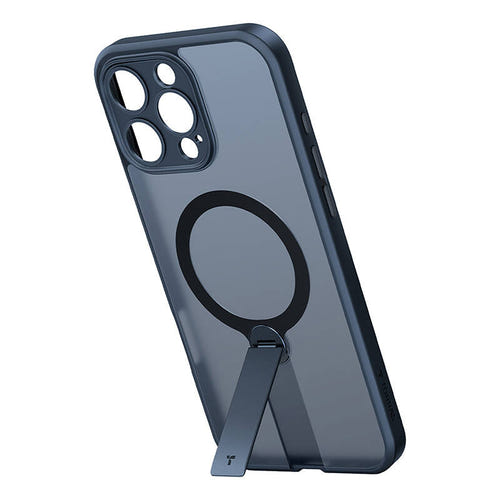 Torras Pstand Spin - Coque iPhone 16 Pro avec béquille rotative, noire : noir (vue 2)