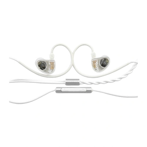 TRUTHEAR Gate blanc avec micro - écouteurs filaires intra-auriculaires : câble torsade