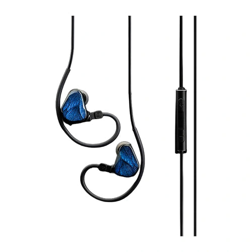 TRUTHEAR Zero Blue 2 avec micro - écouteurs filaires bleus : intra auriculaires bleus