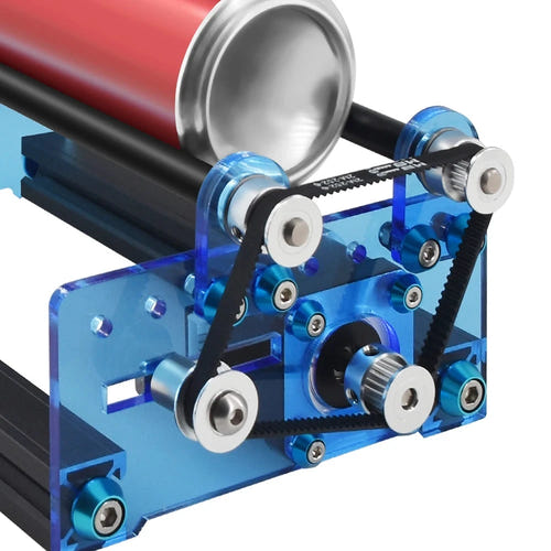 TwoTrees Axe rotatif Y - Rouleau rotatif pour graveuse laser, objets cylindriques : réglage 5 niveaux