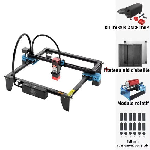 TwoTrees Graveur laser TTS-10 Pro 10 W - zone 300 x 300 mm, bois, acrylique, inox - visuel 1