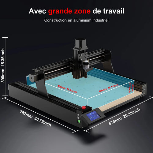 TwoTrees Kit de refroidissement par air 500 W pour fraiseuse TTC450 Ultra : 500 W galerie 03