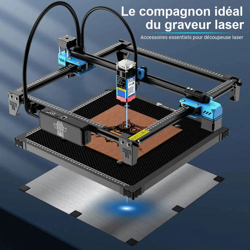 TwoTrees - plateau alvéolé 300 x 300 mm pour graveuse laser CO2 : vue de dessus