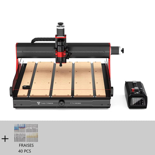 TwoTrees TTC6050 - fraiseuse CNC 3 axes, 600 x 500 mm, broche 500 W, capteur infrarouge - visuel 1
