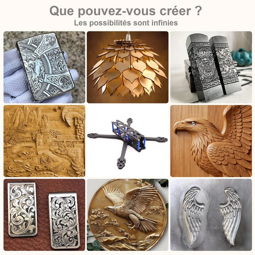 TwoTrees TTC6050 - Fraiseuse CNC 4 axes, broche 500 W et capteur de sécurité infrarouge - visuel 3