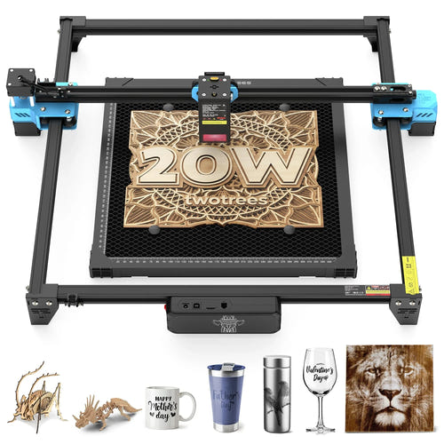 TwoTrees TTS-20 Pro - graveur laser, surface 418 x 418 mm, pilotage hors ligne - visuel 2