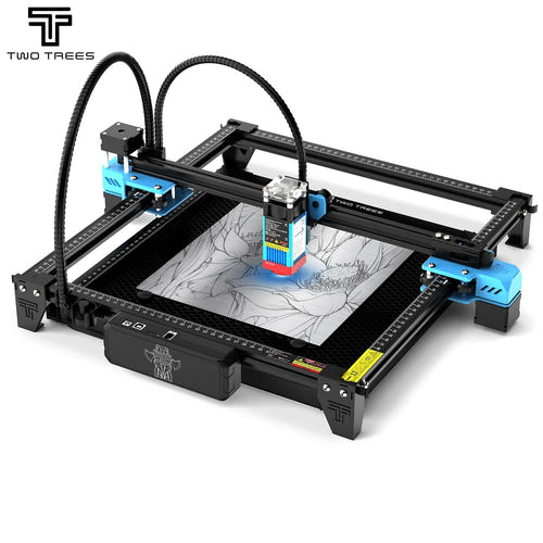 TwoTrees TTS-55 - graveur laser Wi-Fi, appli mobile et mode hors ligne : zone 300 x 300 mm