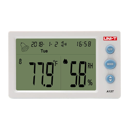 UNI-T A13T - Station température et humidité avec horloge
