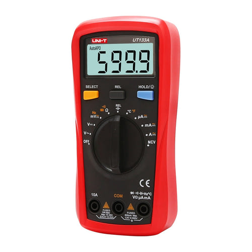 UNI-T UT133A - Multimètre numérique 600 V avec NCV et température (vue 3)
